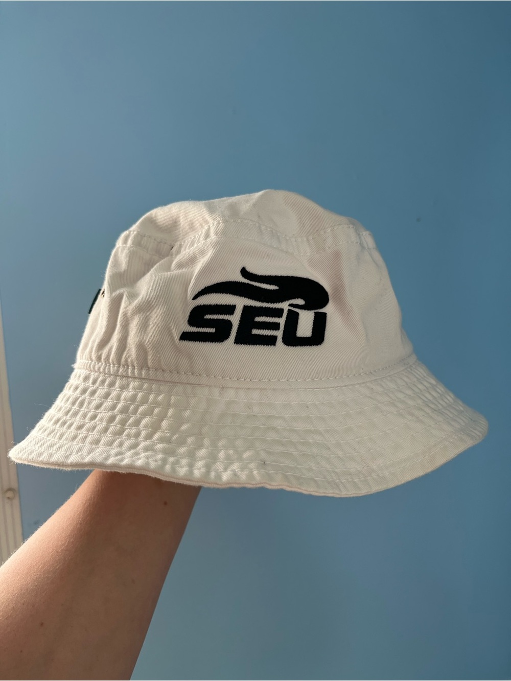 White SEU Bucket Hat